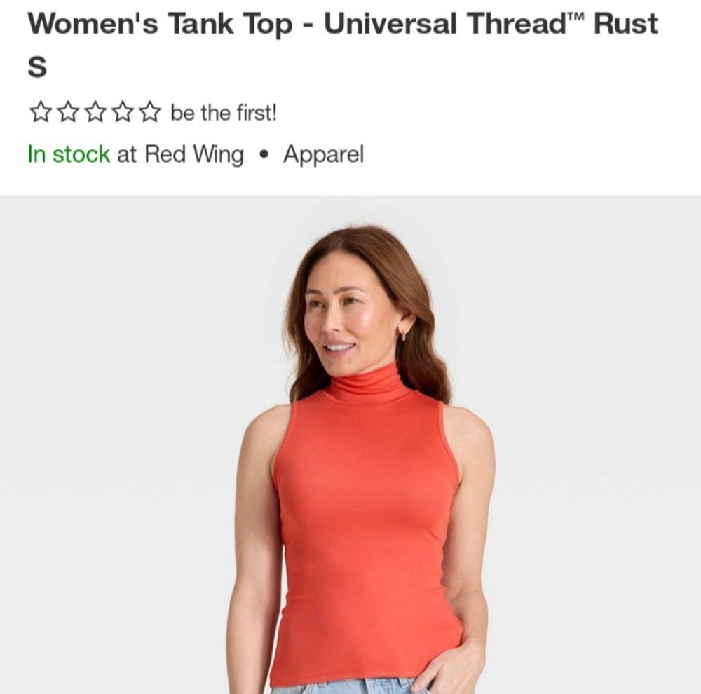 Universal Thread Women's Rust Tank Top